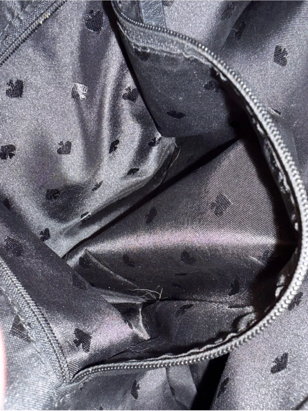 KATE SPADE BLACK PEBBLED LEATHER DOUBLE HANDLE SHOULDER TOTE